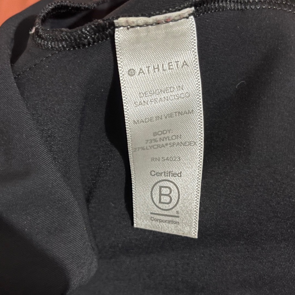 Athleta Women’s Black ‘Stellar Trouser’ ATHLEISURE Raw Hem High Rise Pants Sz-8 - Picture 7 of 8
